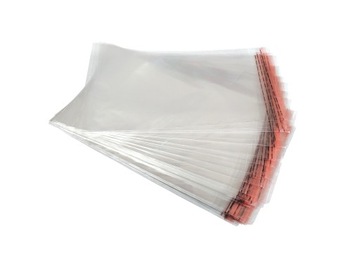 Woreczki celofanowe foliowe OPP 25x35+5 100szt