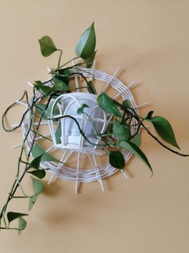 Плетеная корзина для цветов Плетеная подставка для цветов в виде каплевидной формы