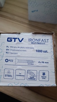 Wkręt do drewna GTV 4 x 16 (1000 szt)
