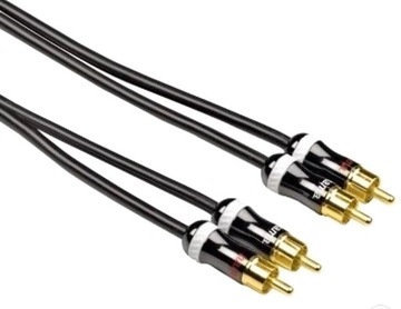 Kabel 2x RCA - 2 xRCA cinch Stereo Interconnect 1,5m Ekranowany OFC HAMA