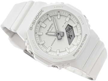 DAMSKI ZEGAREK CASIO GMA-P2100-7AER G-SHOCK BIAŁY PASEK TIMER ALARM 200M