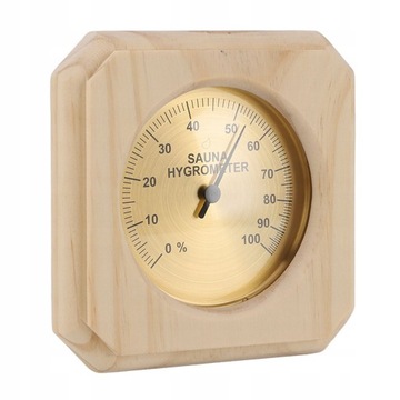 Drewniany higrotermograf do sauny montowany na