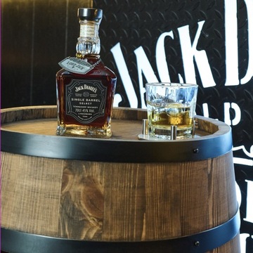 Деревянная бочка с светодиодной подсветкой RGB