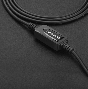 Кабель с активным фильтром для принтера-сканера 10м USB A-B сильный UGREEN