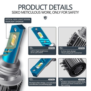 SVĚTLA DO JÍZDA DENNÍ LED 20000LM 80W H15 A3 A6 Q7 GOLF 6 7