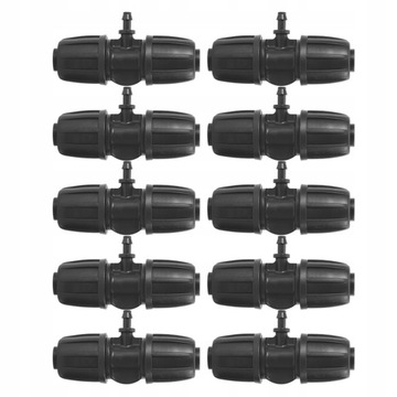 10x TRÓJNIK ZŁĄCZE WĘŻA NAWODNIENIE 16MM do 4/7
