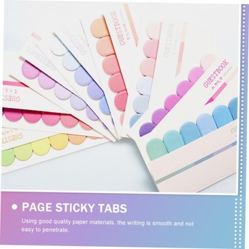 10 Sztuk Naklejki Znacznikowe Naklejki Indeksowe Samoprzylepne Flagi Stron