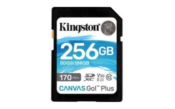 KINGSTON 256 ГБ SD SDXC UHS-3 V30 SDG3 170/90 МБ/с