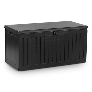 OGRODOWA SKRZYNIA 109x51x55CM 270L CZARNA DO NARZĘDZI I AKCESORIÓW NOWOŚĆ
