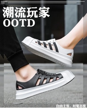 New Couple's Sandals Thick Bottom Hollow Sandal fo