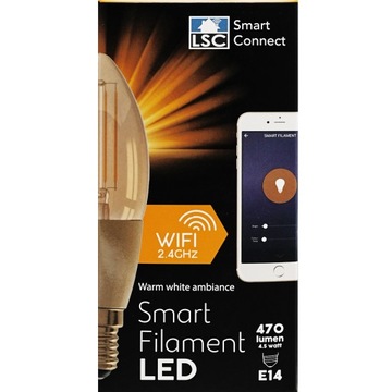 ЛАМПОЧКА SMART CONNECT E14 470 ЛЮМЕН
