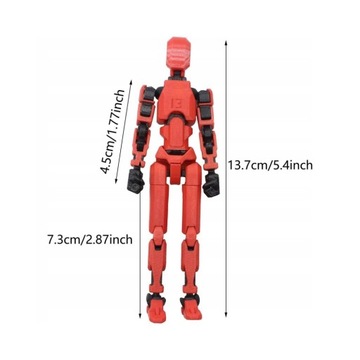 Ruchome figurki akcji T13 drukowane w 3D z wieloma przegubami DIY 13.7CM