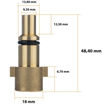 ADAPTER REDUKCJA BAYONET DO MYJKI CIŚNIENIOWEJ NILFISK C D E STIHL LAVOR