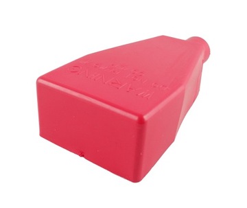 Резиновая накладка на зажим/изолятор - красный + черный - трапеция, диаметр 0,97 мм