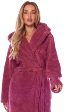 ДЛИННЫЙ ТЕПЛЫЙ ЦВЕТОЧНЫЙ ЖЕНСКИЙ КОМНАТНЫЙ ХАЛАТ S