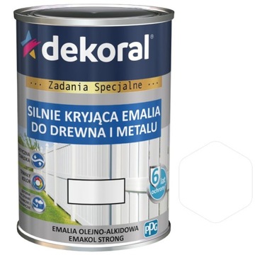 DEKORAL EMAKOL FARBA OLEJNA BIALA 0,2 L