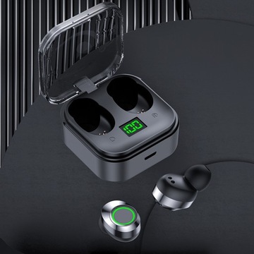 БЕСПРОВОДНОЙ ЧЕХОЛ ДЛЯ BLUETOOTH-НАУШНИКА TWS MINI + КАБЕЛЬ