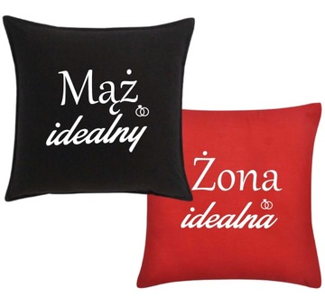 PODUSZKI MĄŻ ŻONA PREZENT WALENTYNKI ROCZNICA ŚLUB