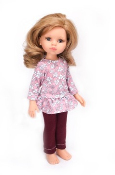Ubranko dla lalki Paola Reina 32cm zestaw ubranek 2w1 tunika spodnie getry