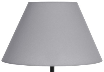 Abażur Do Lampki Klosz Stożek E27 Szary Brudny Bawełna 15x31 H18 MIRANO