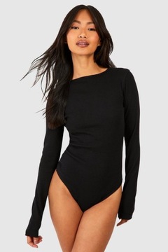 LC93304 *BOOHOO CASUALOWE CZARNE BODY DŁUGI RĘKAW BASIC S