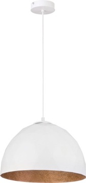 SIGMA Nowoczesna lampa LED DIAMENT M BIAŁY/MIEDZIANY lampa wisząca LED