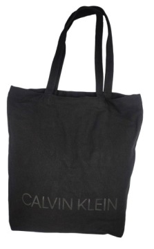 Хлопковая сумка-шоппер Calvin Klein, черная