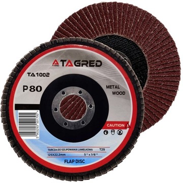 100 x АБРАЗИВНЫЙ ДИСК ЛАМПОЧНОЕ КОЛЕСО 125 ММ P80