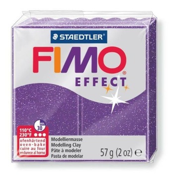 Modelina FIMO Effect 57g, 602 fioletowy brokatowy