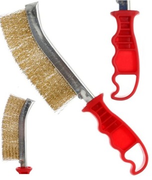 ЛАТУНЬ, РУЧНАЯ ПРОВОЛОЧНАЯ ЩЕТКА С ШРЕЗЬЮ