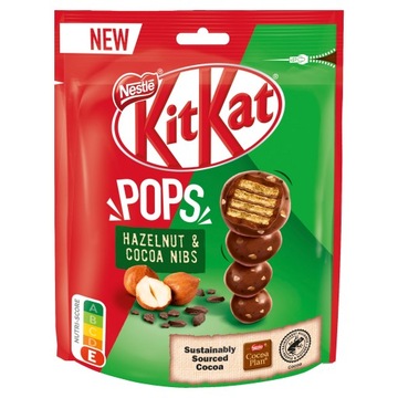 KIT KAT Pops Hazelnut Cocoa wafelek czekolada 110g