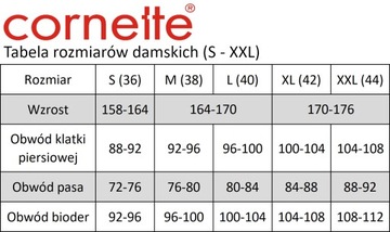 Piżama damska 3-cz. Cornette 466/284 Sugar r. L (40) róż ecru kratka