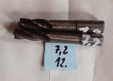 FREZ PALCOWY FI 7.2 FREZY 4 PIÓRA CYLINDRYCZNY HSS