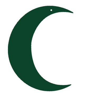 Декор кулон, ажурное украшение ЛУННАЯ НОЧЬ цвета