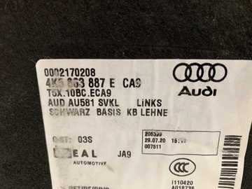 AUDI A6 S6 C8 БАГАЖНИК ЛЕВЫЙ СЕДАН 4K5863887E