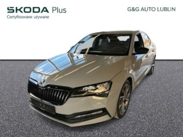Skoda Superb III Liftback Facelifting 2.0 TSI 190KM 2021 Skoda Superb SportLine 2.0 TSI190 KM DSG DCC Matrix LED ACC Amundsen Hak