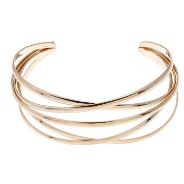 BRANSOLETKI RETRO MODNE AKCESORIA DLA KOBIET BANGLE GOLD