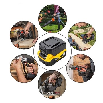 Для преобразования аккумулятора Dewalt 20 В DCB в преобразователь