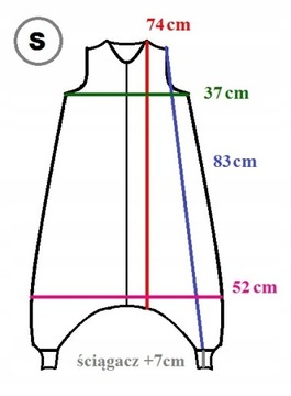 Спальник на ножках, спальник S размер 92-110 выкройки НОГИ