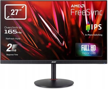 Monitor Acer XV270 27'' IPS/1ms/FHD/165Hz/FSYNC