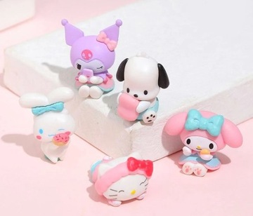 НАБОР АНИМЕ ФИГУРОК HELLO KITTY MY MELODY KURUMI 5 шт.
