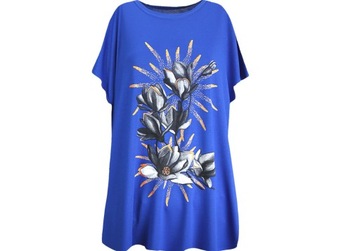 Dłuższa bluzka tunika PLUS SIZE 4XL/5XL