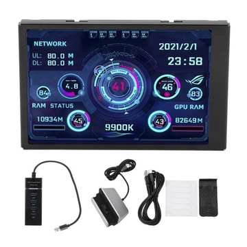 3,5-calowy monitor danych IPS USB PC CPU GPU RAM