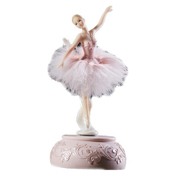 Музыкальная шкатулка Фигурка танцующей девушки-балерины