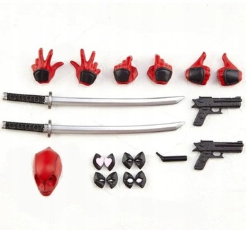 Передвижная фигурка DeadPool 15см, набор аксессуаров