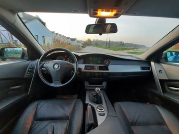 BMW Seria 5 E60 Sedan 2.5 525i 218KM 2006 BMW 525 2.5i 218PS NAVI SKÓRA MANUALRata600zl, zdjęcie 8
