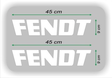 NAKLEJKA NAKLEJKI - FENDT - 2 szt. - BIAŁE