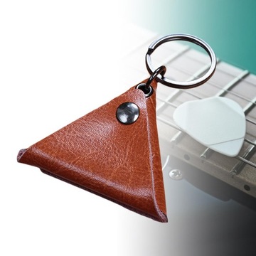 Сумка для плектра, мини-кожаные принадлежности для вечеринок, держатель для медиатора, оранжевый