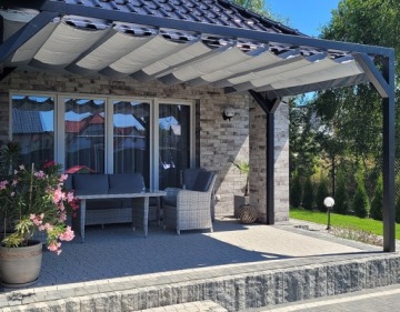 РИМСКИЕ СОЛНЕЧНЫЕ РОЛЛЕТНИЦЫ, СОЛНЕЧНЫЕ, ВОДОНЕПРОНИЦАЕМЫЕ, РАЗДВИЖНАЯ, ПОВОРОТНАЯ КРЫША, 3x4м