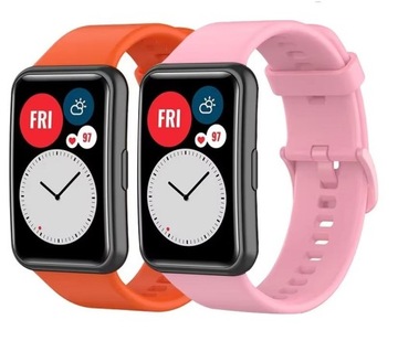 ZESTAW 3x PASEK SILIKONOWY DO HUAWEI WATCH FIT - KOLORY DO WYBORU